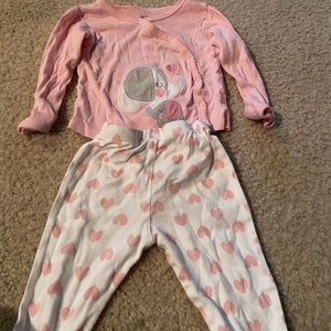 Two piece night set and blanket